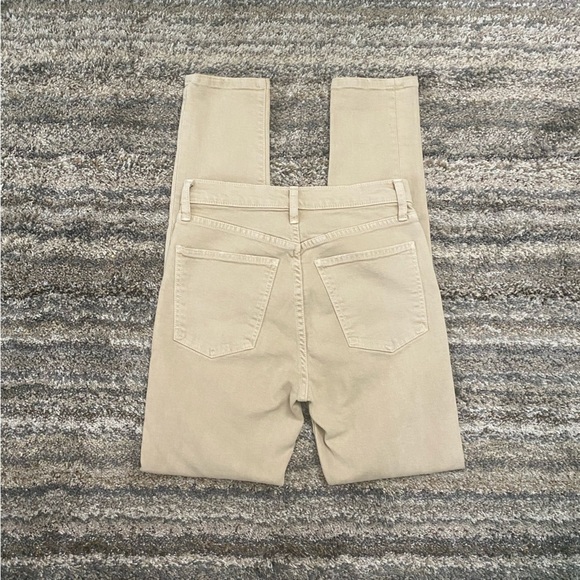 Current/Elliot Skinny Jeans Sz 27 | Current/Elliot High Rise Skinny Jeans Khaki - Picture 8 of 12